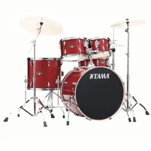 Tama IP52H6W Imperialstar 5-Piece Complete Kit with 22" Bass Drum - Burnt Red Mist