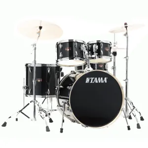 Tama IP52H6W Imperialstar 5-Piece Complete Kit with 22" Bass Drum - Hairline Black