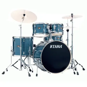 Tama IP52H6W Imperialstar 5-Piece Complete Kit with 22" Bass Drum - Hairline Blue