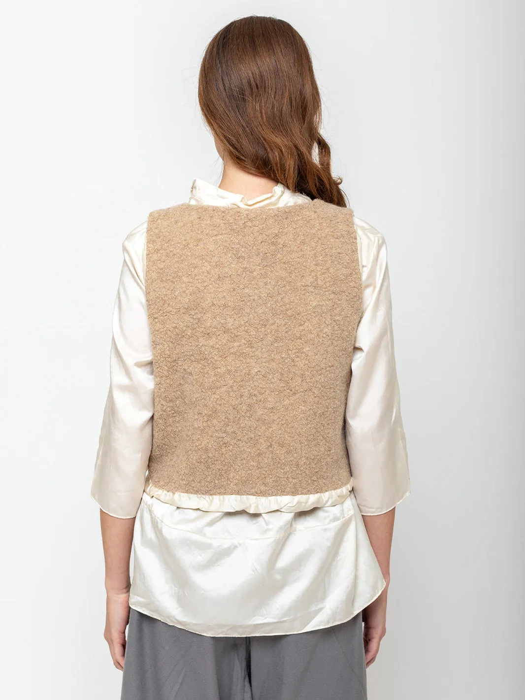 Tie Vest - Beige