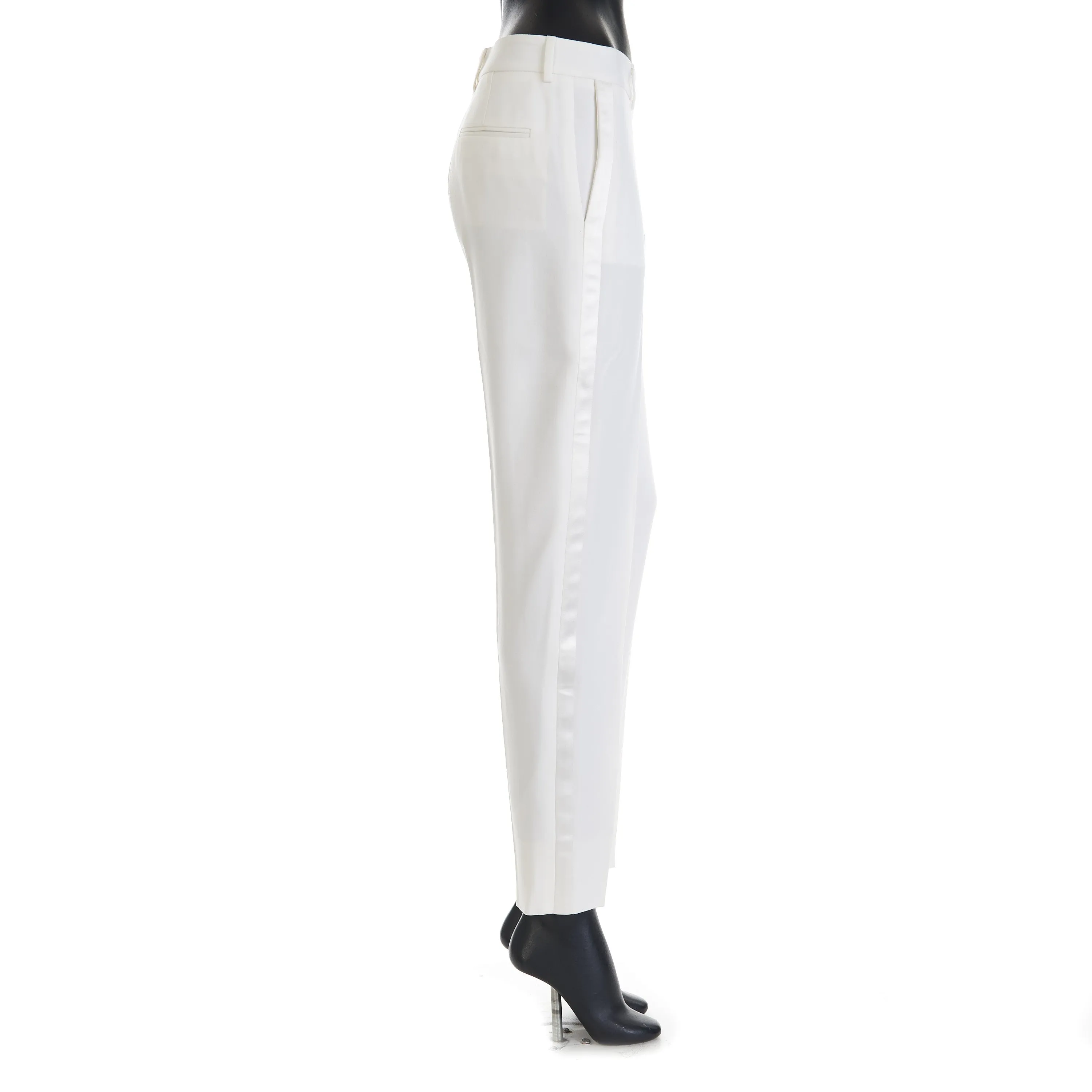 Tuxedo Pants In Grain De Poudre