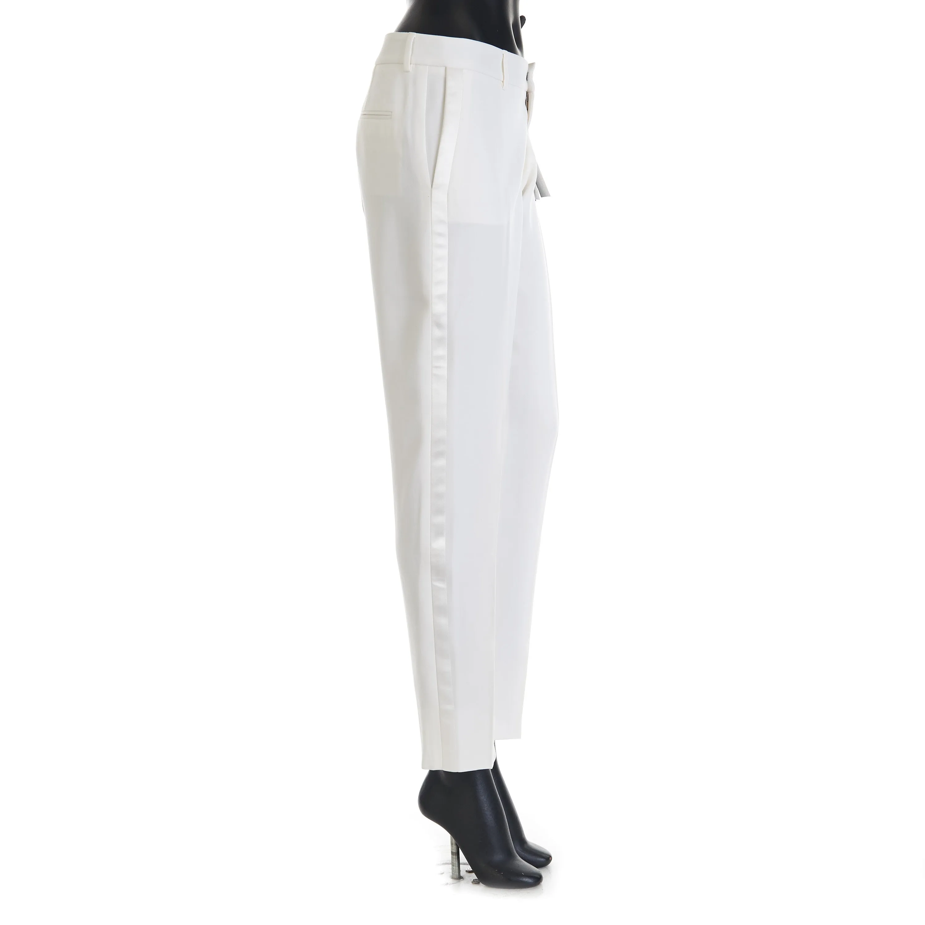 Tuxedo Pants In Grain De Poudre