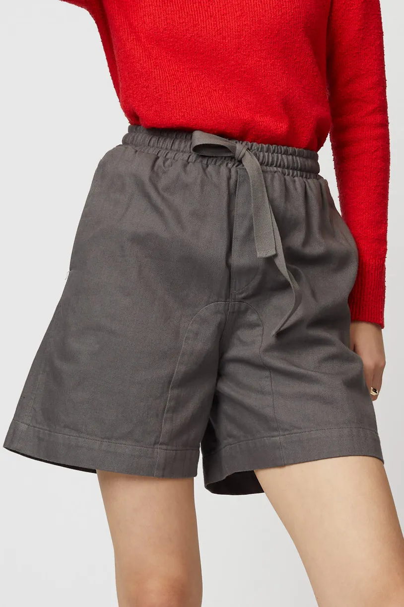 Twill Short - Drapey Bio Washed Twill