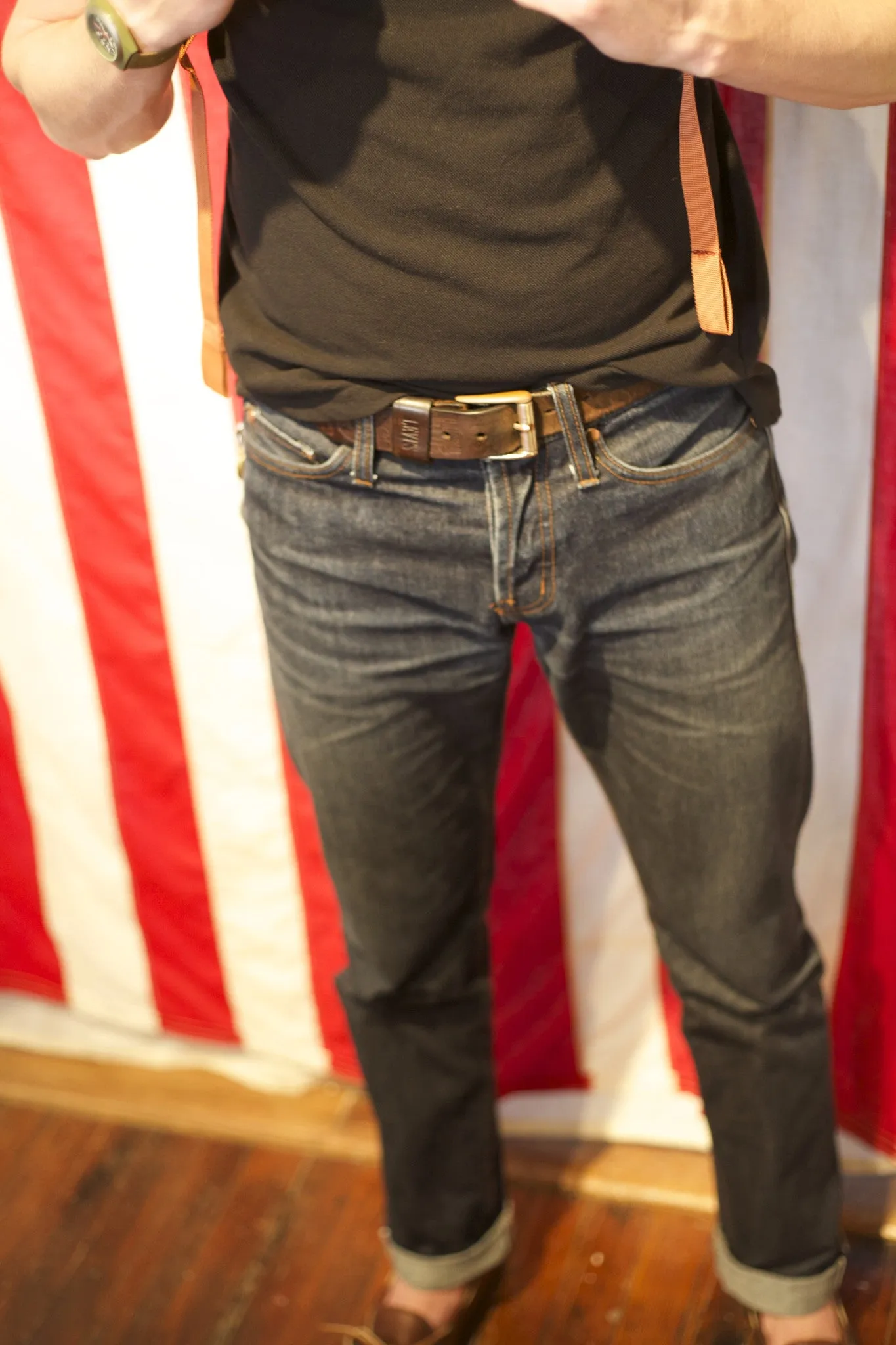 UB101 Skinny Fit 14oz Raw Selvedge Denim Indigo