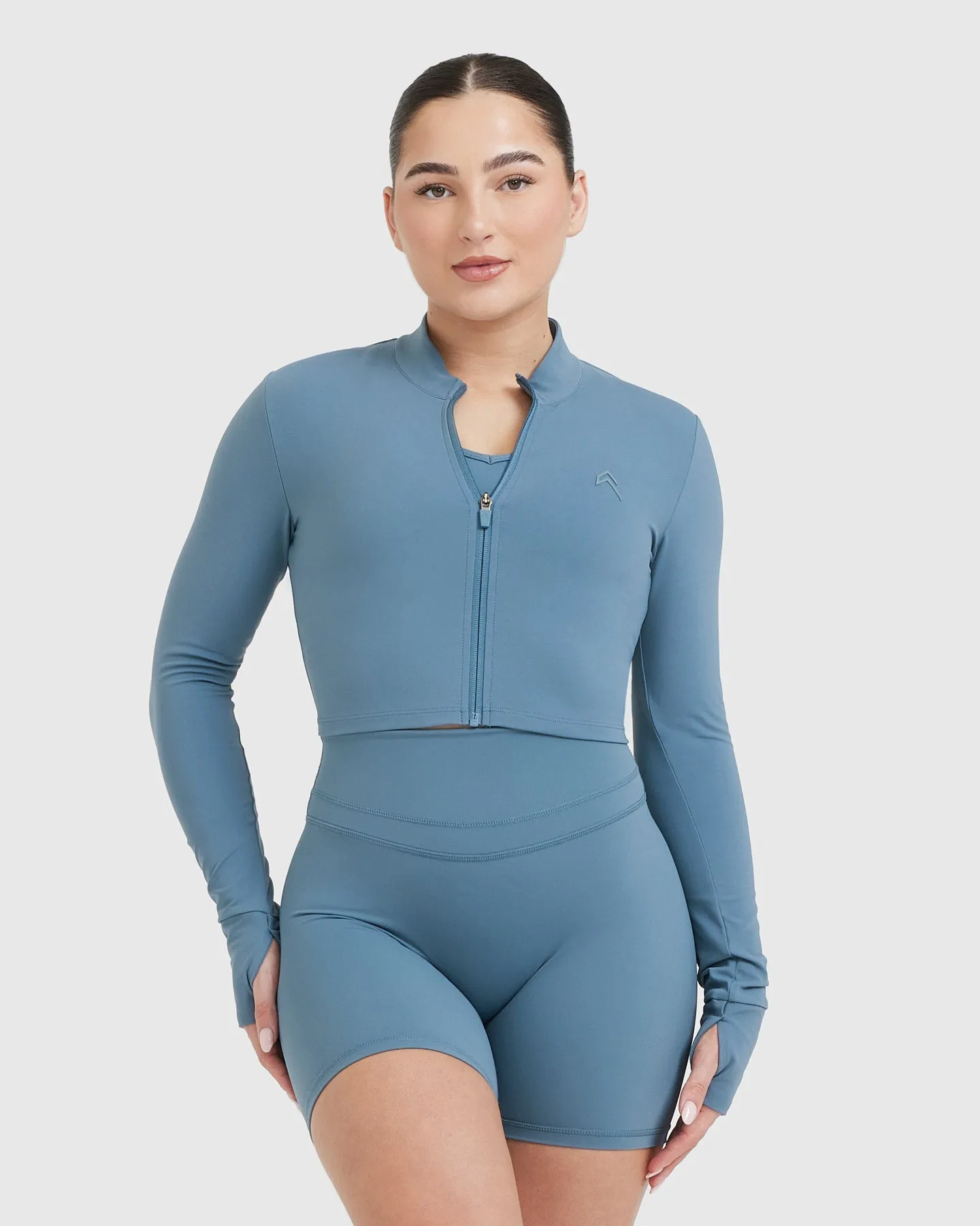Unified Crop Jacket | Moonstone Blue