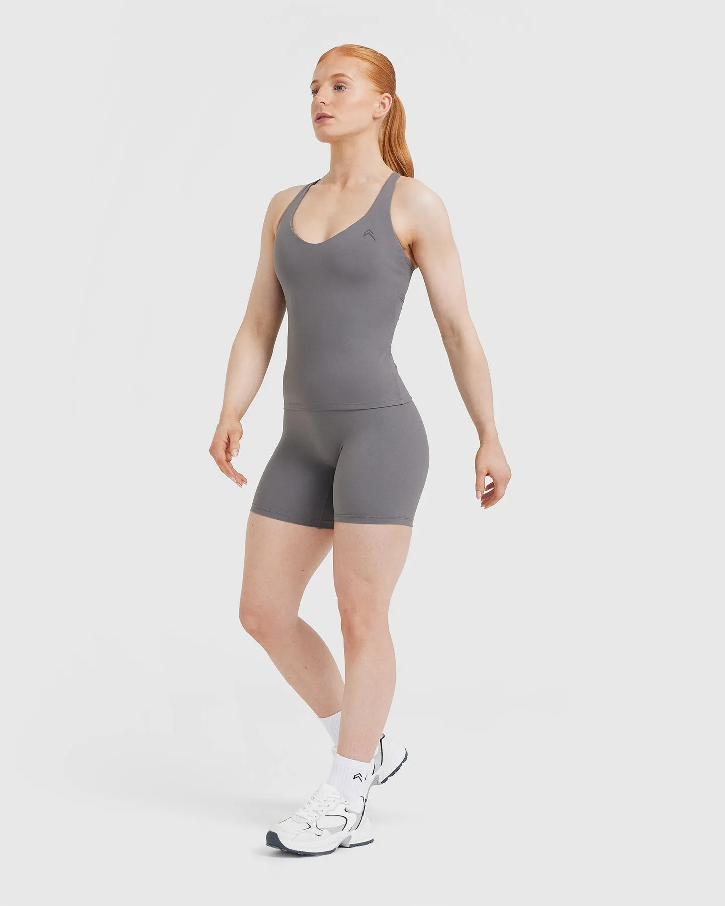 Unified V-Neck Cross Back Vest | Ash Grey