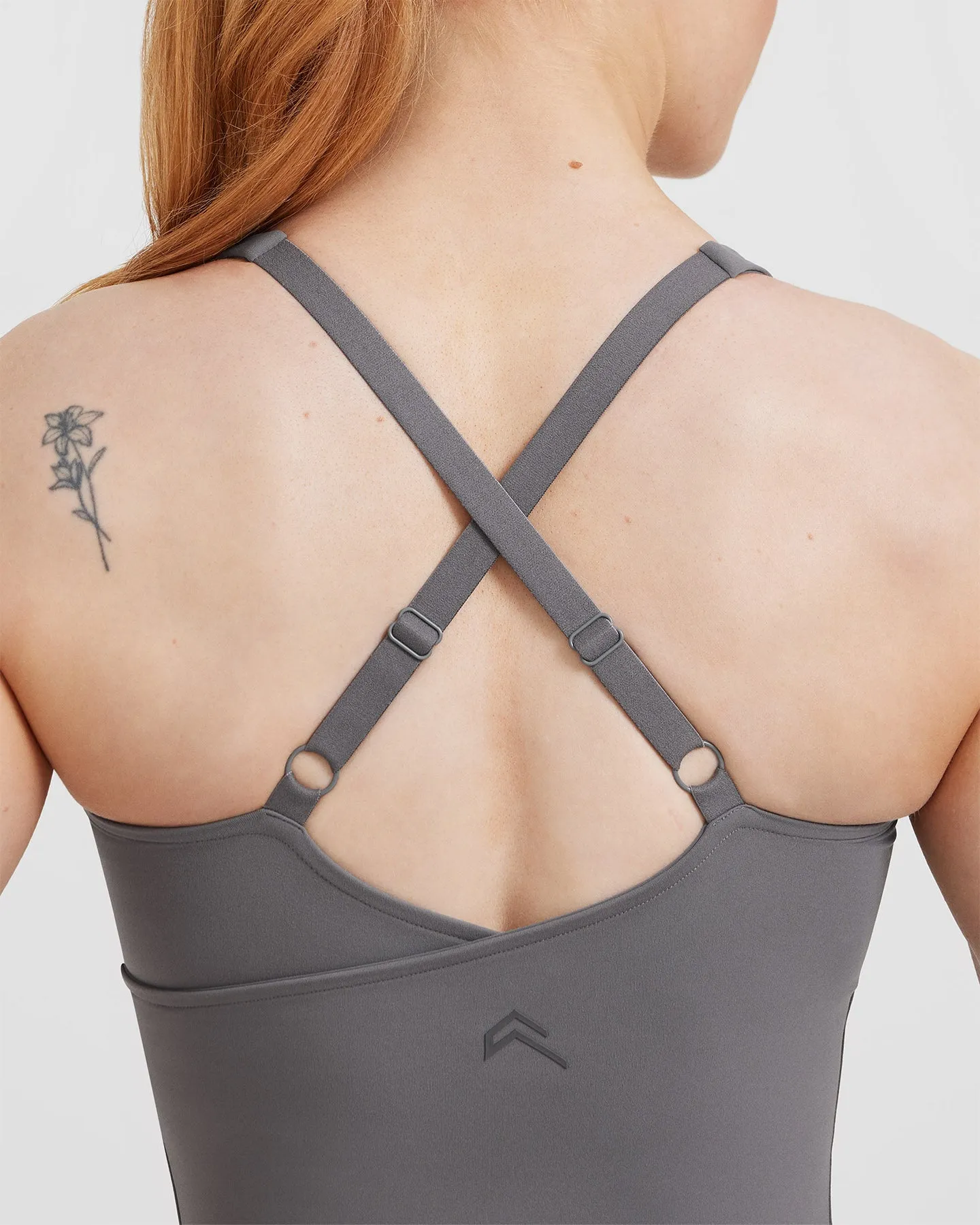 Unified V-Neck Cross Back Vest | Ash Grey