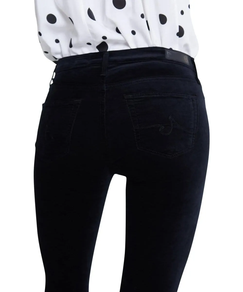 Velvet Legging Ankle, Super Black