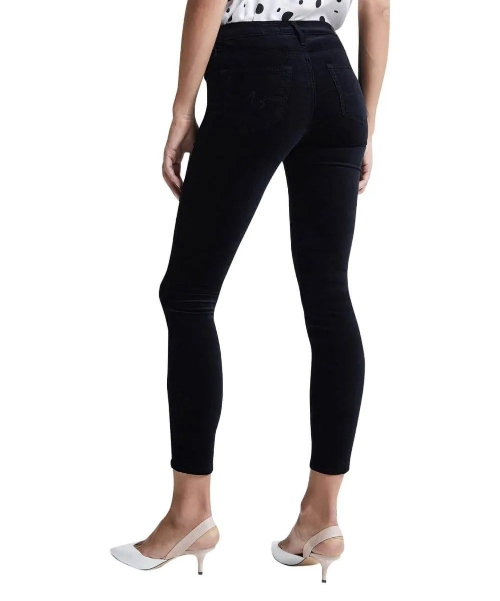 Velvet Legging Ankle, Super Black