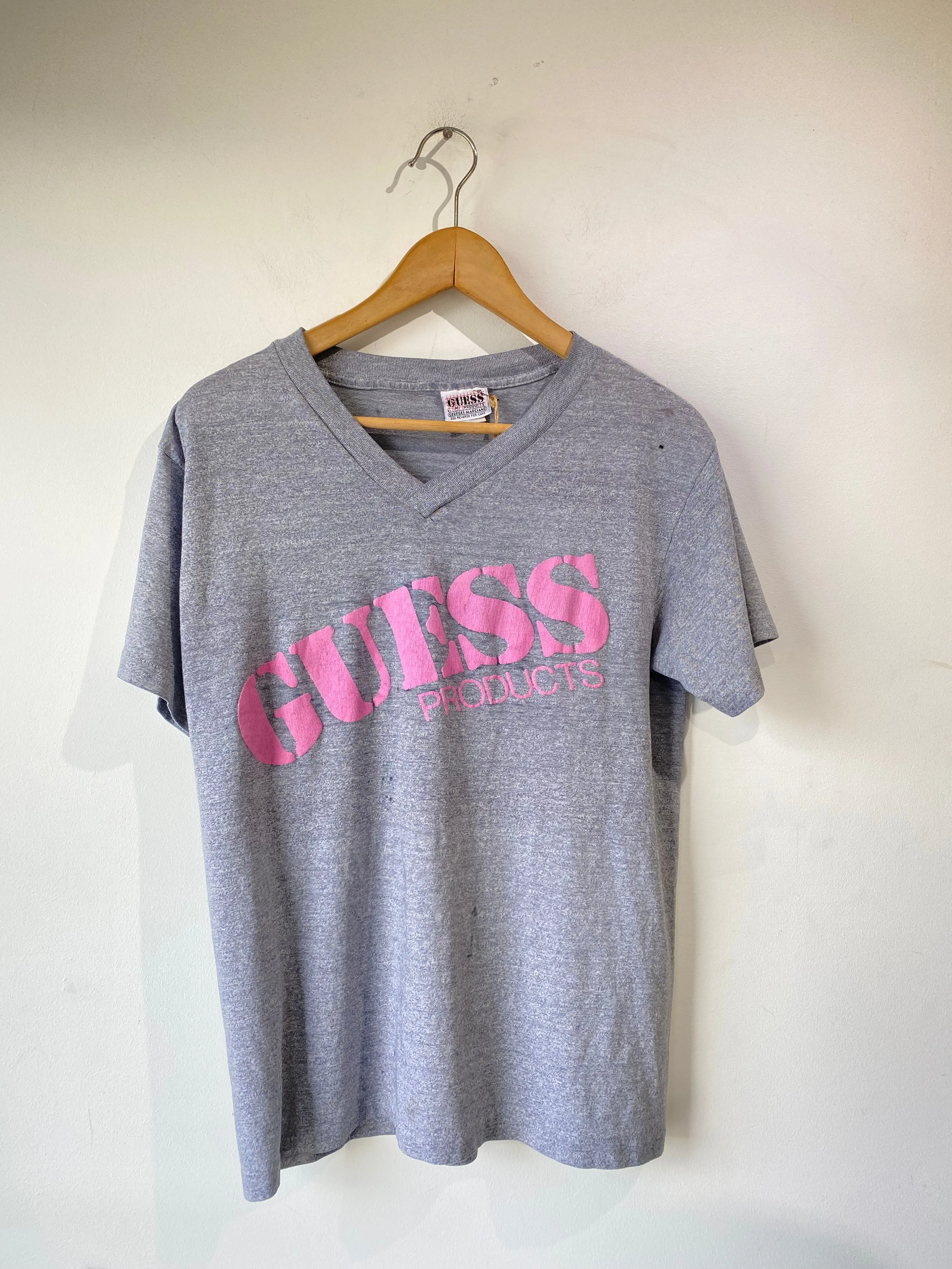 Vintage Guess Products Grey Tee