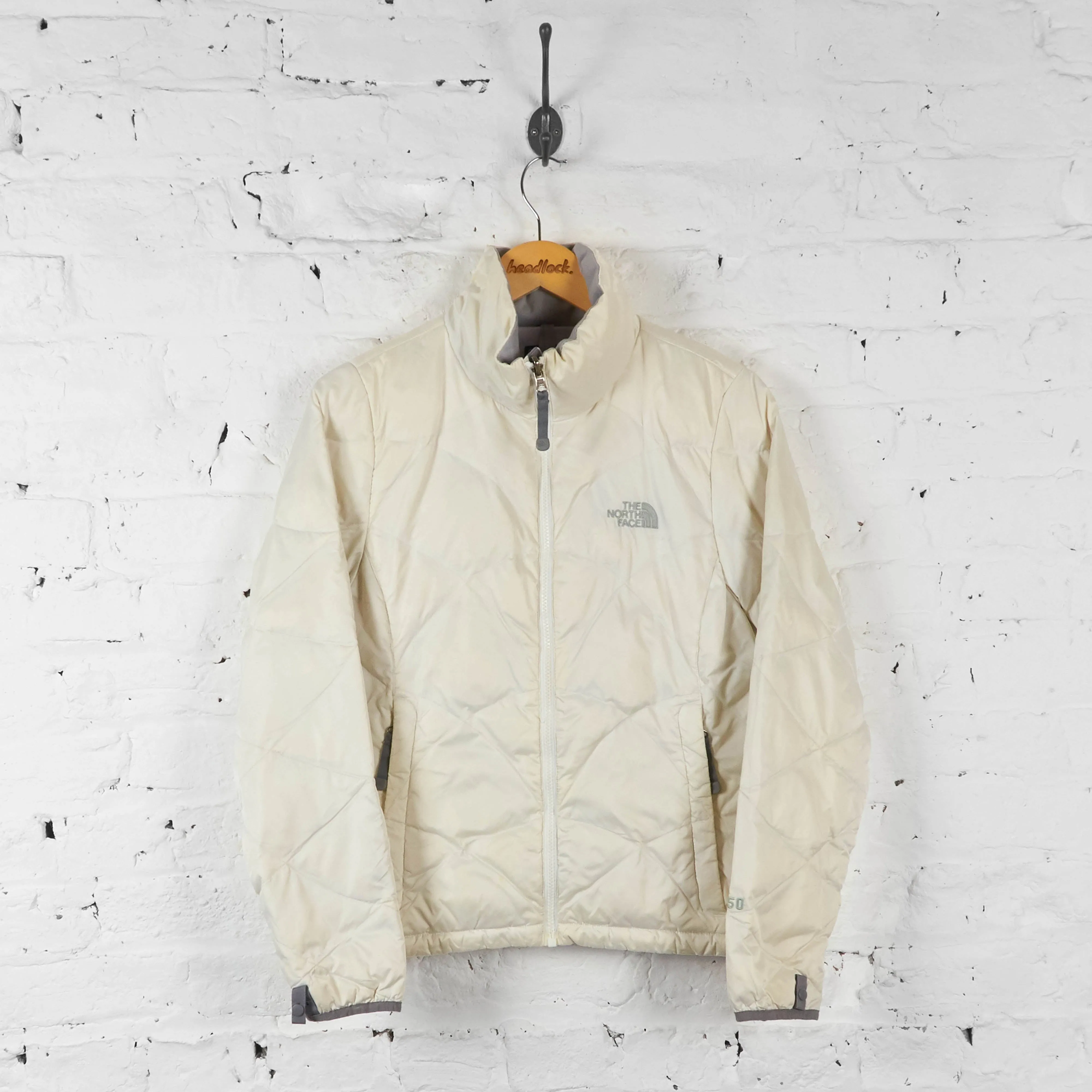 Vintage Women's The North Face Puffer Jacket - Cream - S