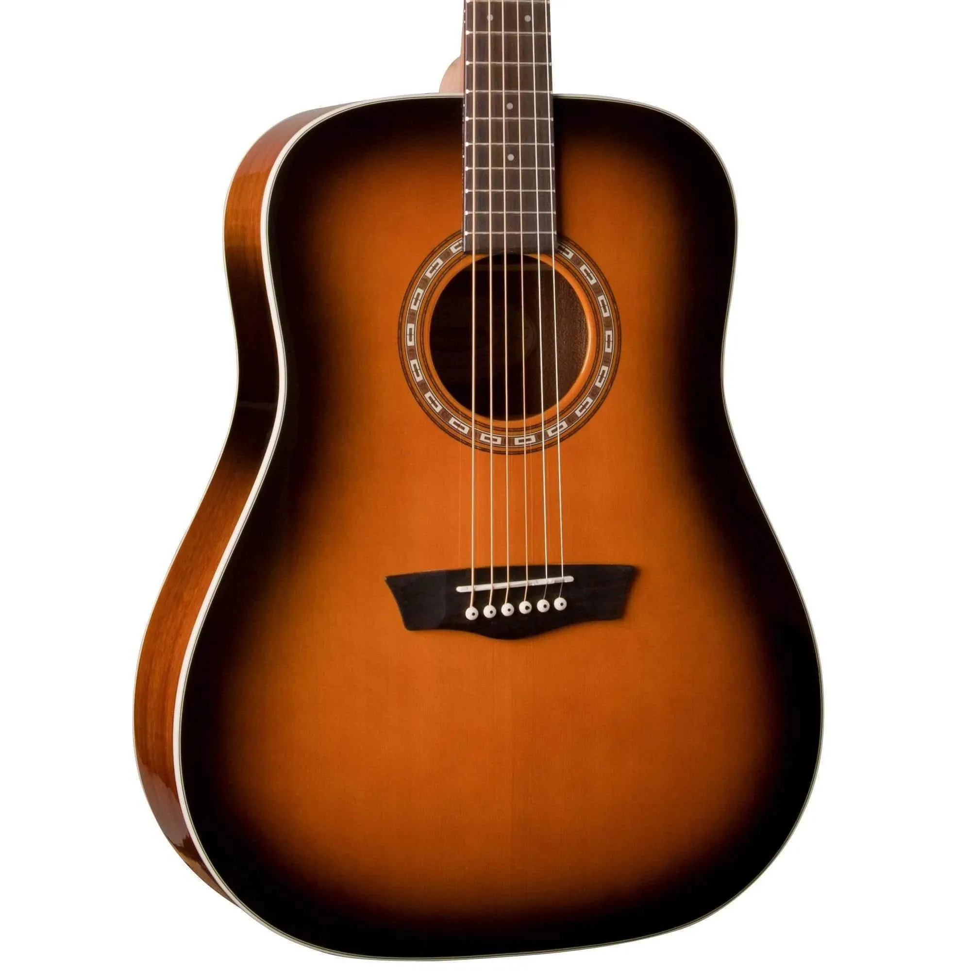 Washburn WD7SATB Dreadnought Acoustic Guitar - Tobacco Sunburst