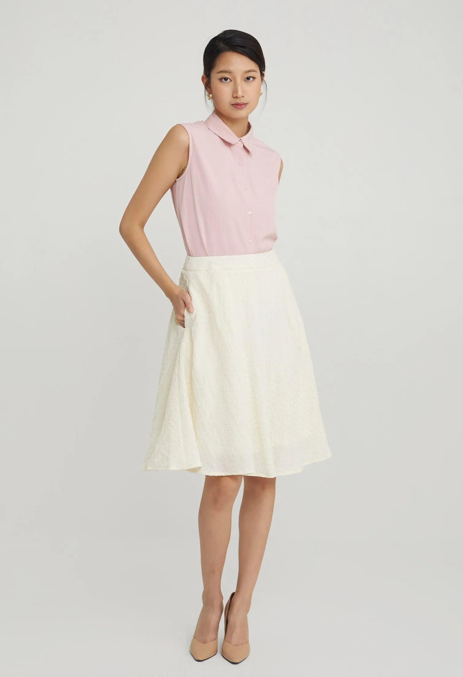 Wavy Bliss Midi Skirt