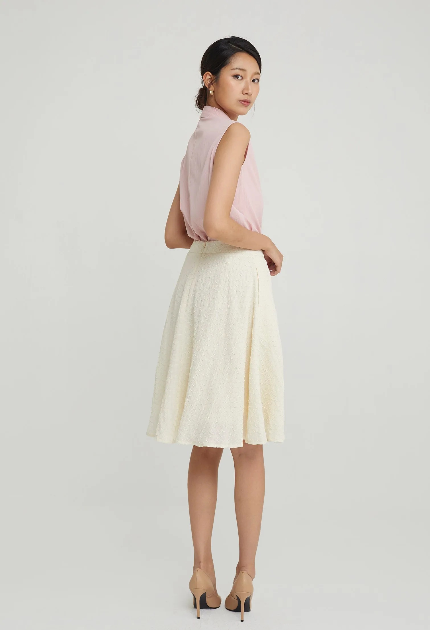 Wavy Bliss Midi Skirt