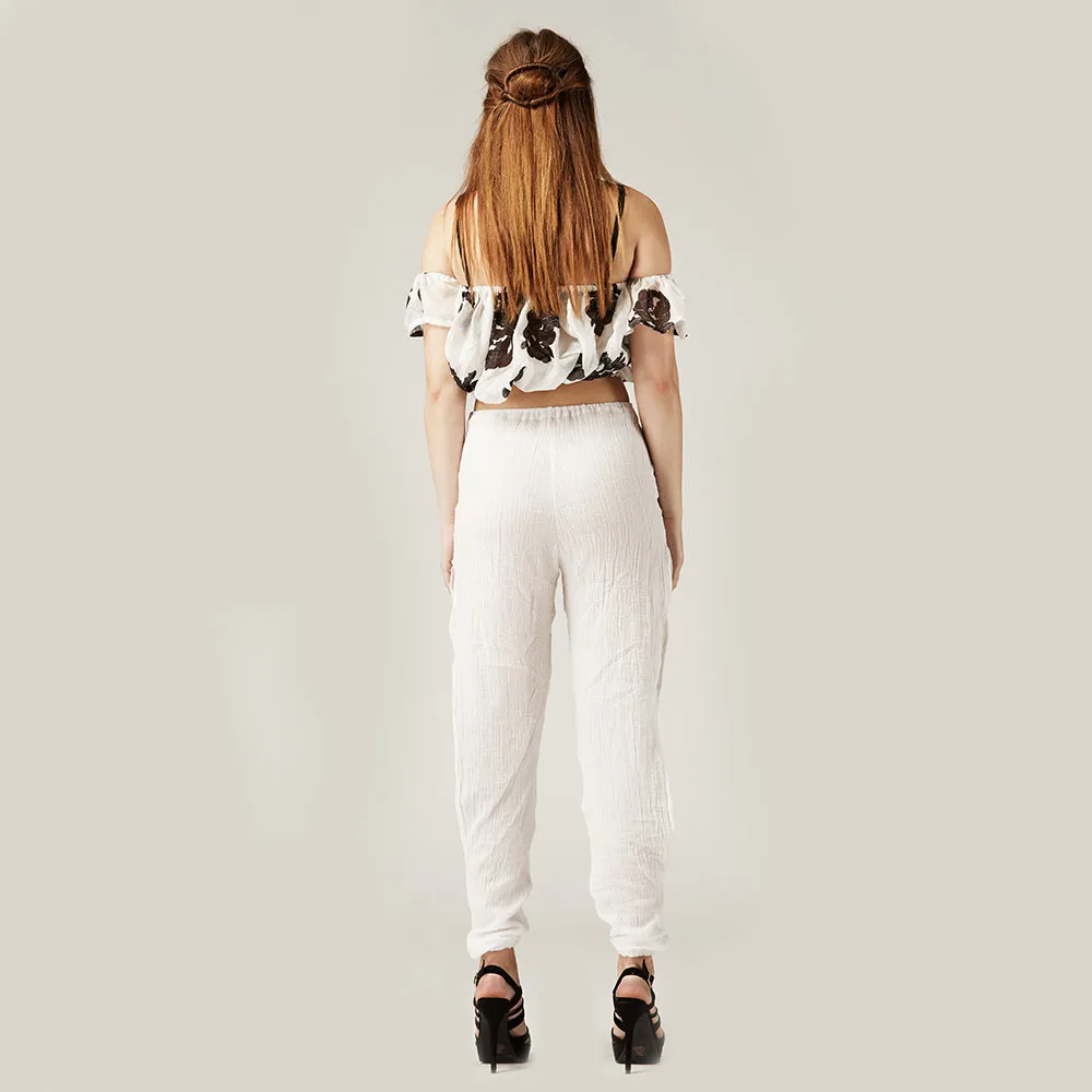 White Joggers