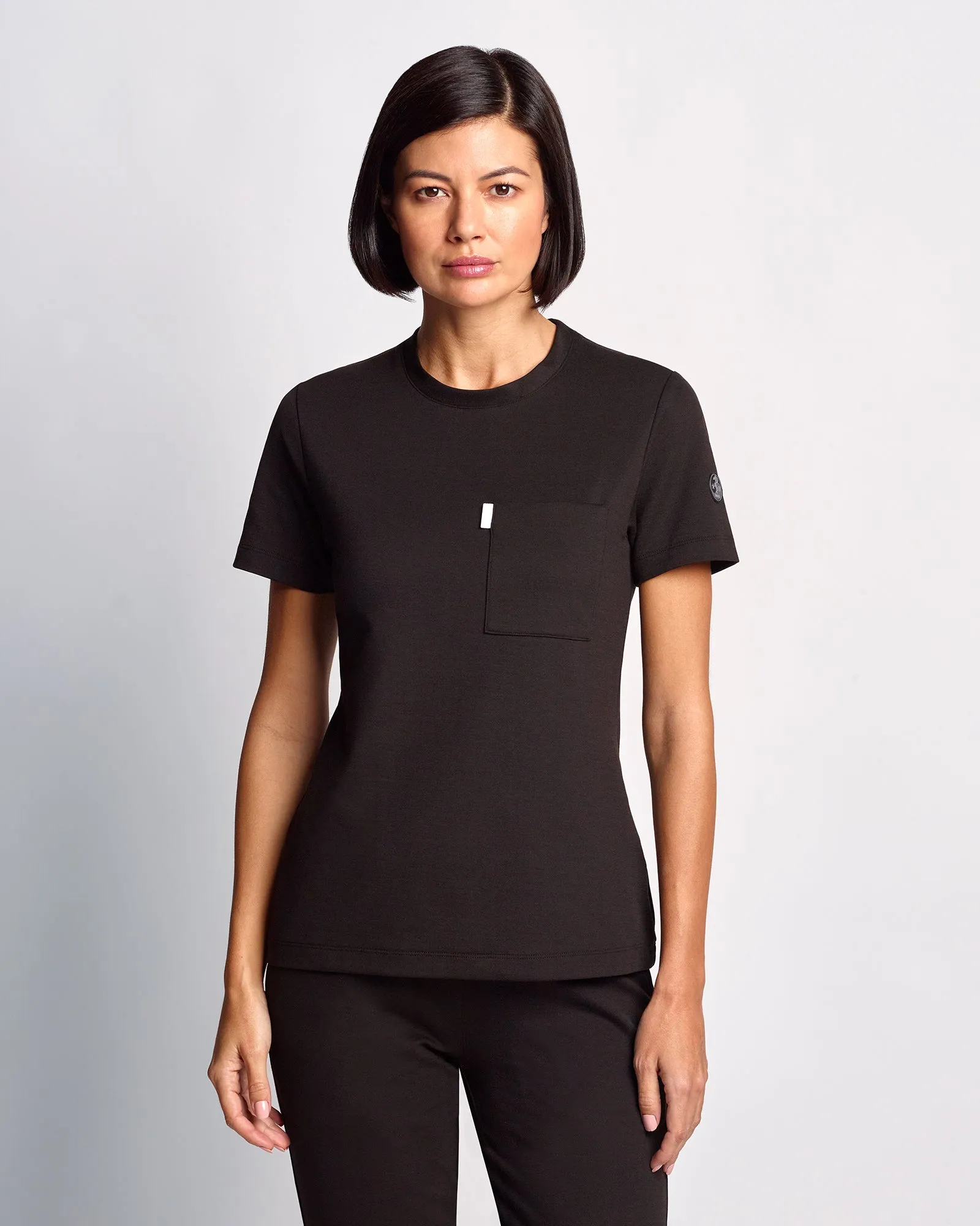 Women's Crewneck Scrub Shirt | Jersey Milano