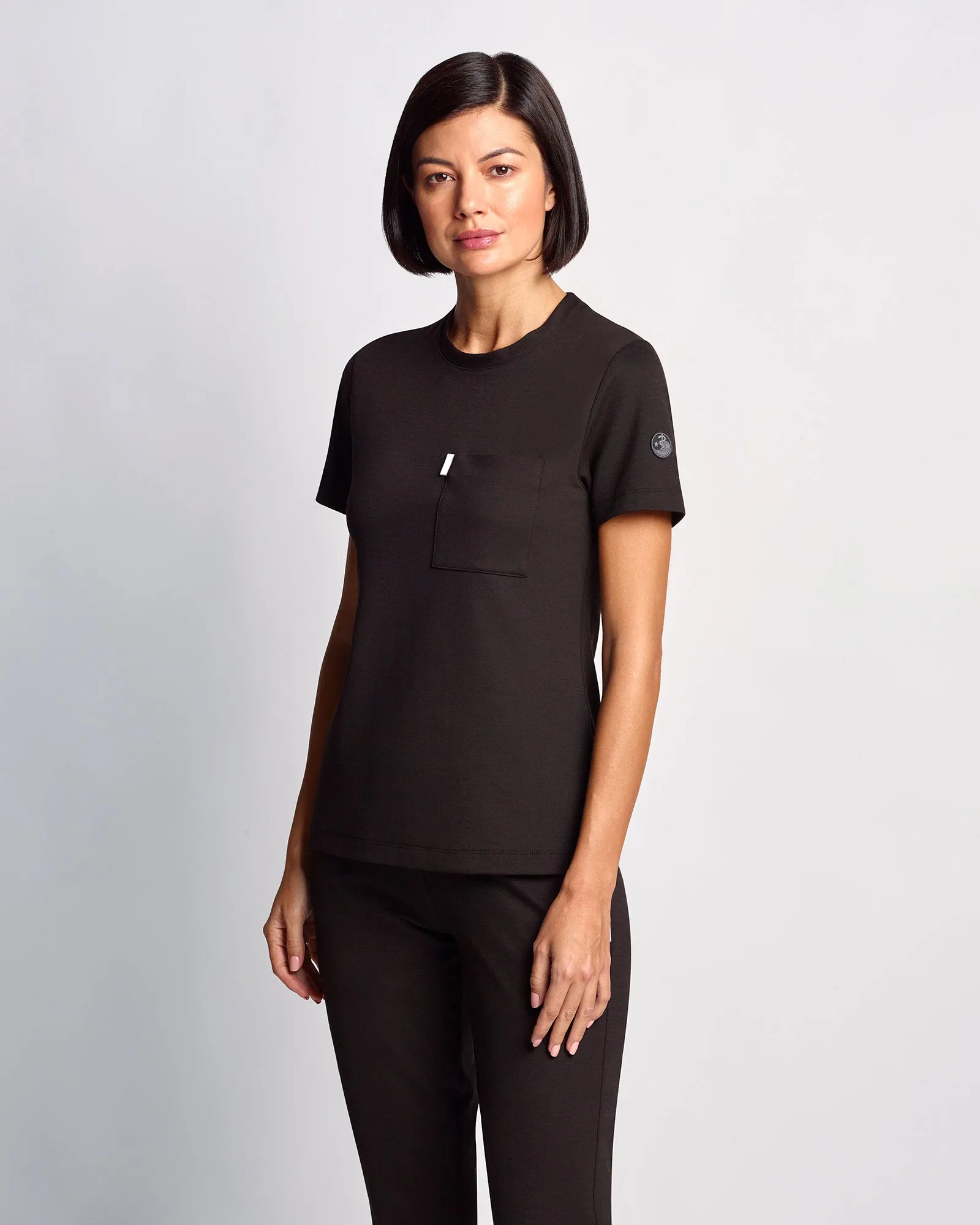 Women's Crewneck Scrub Shirt | Jersey Milano