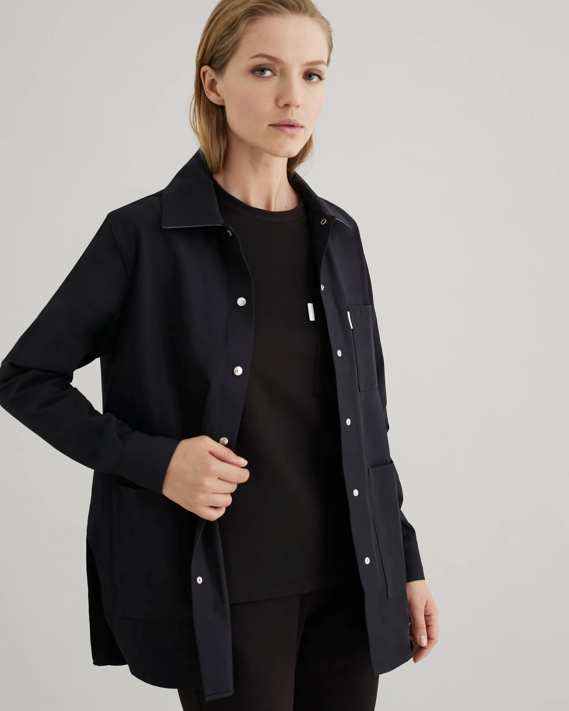 Women's Crewneck Scrub Shirt | Jersey Milano