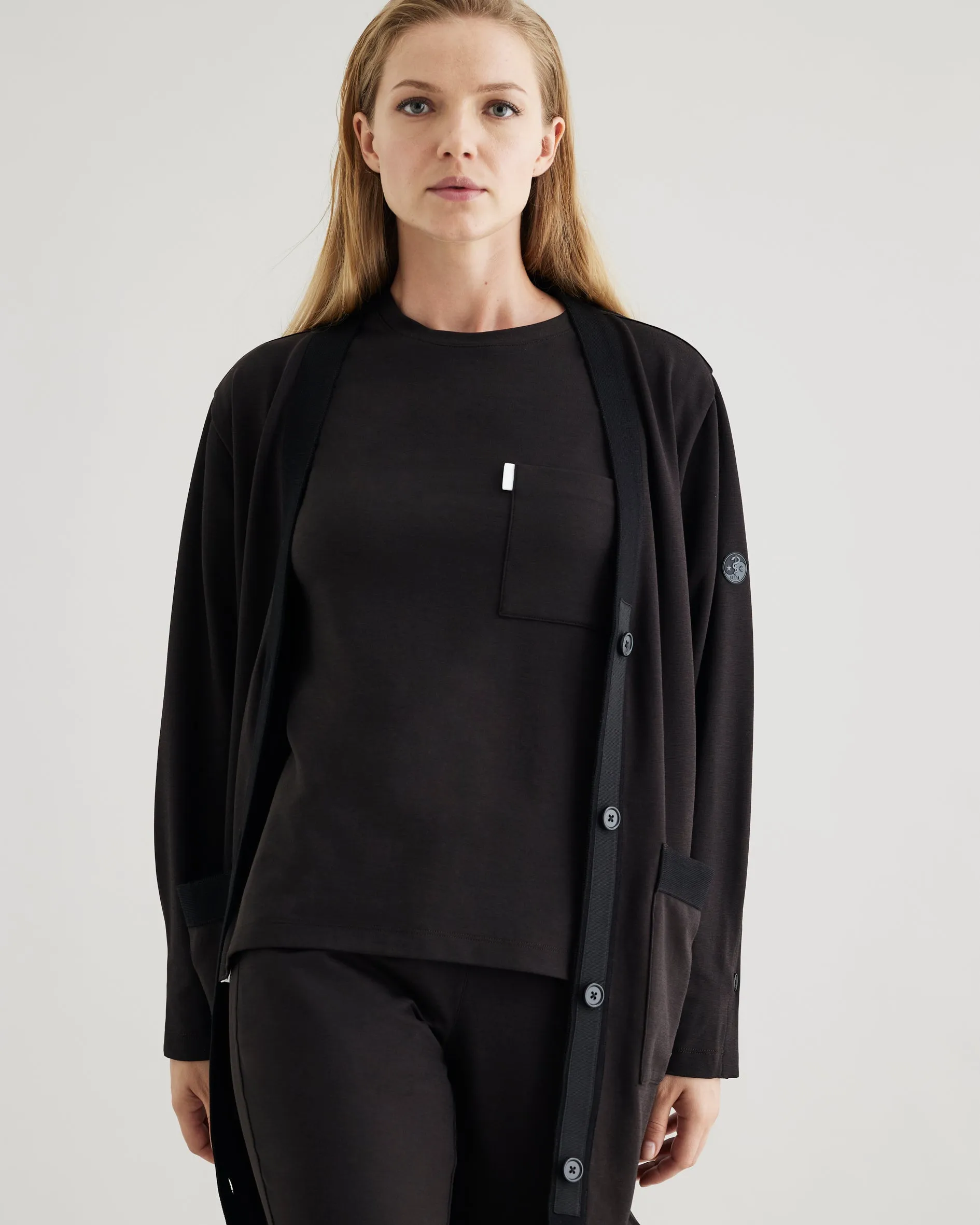 Women's Crewneck Scrub Shirt | Jersey Milano