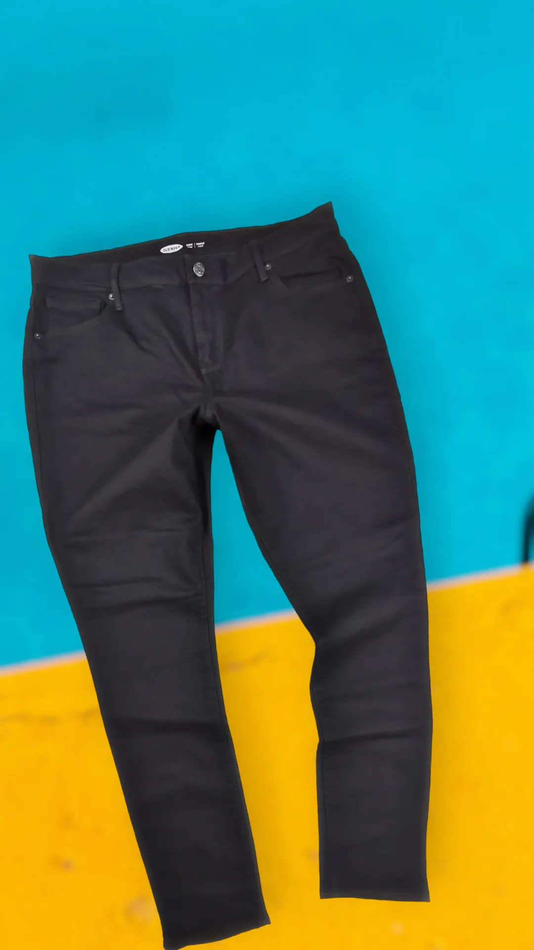 WOMENS PLUS SIZE 14 LONG - Old Navy, Black Curvy Skinny Jeans NWOT B27