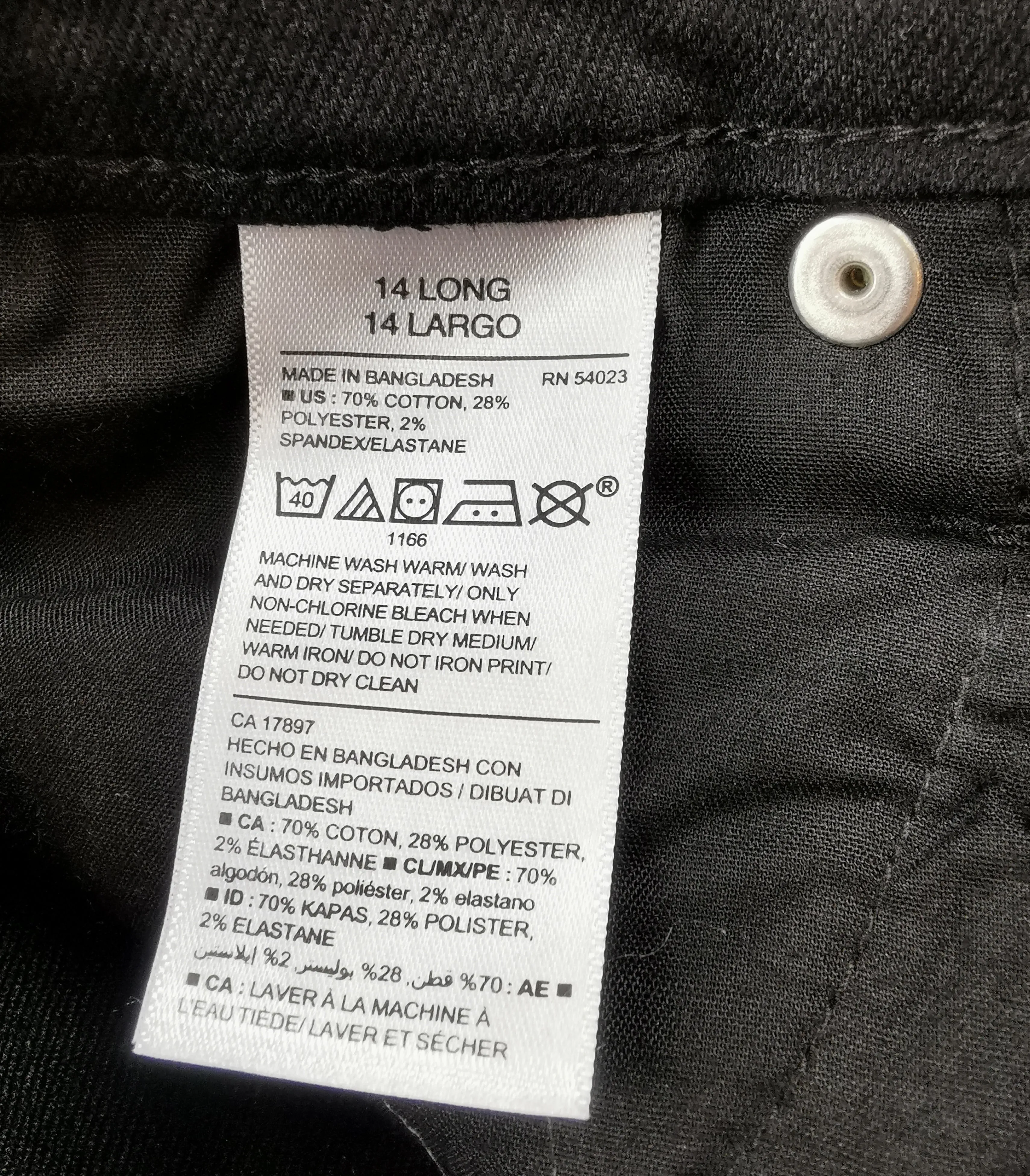 WOMENS PLUS SIZE 14 LONG - Old Navy, Black Curvy Skinny Jeans NWOT B27