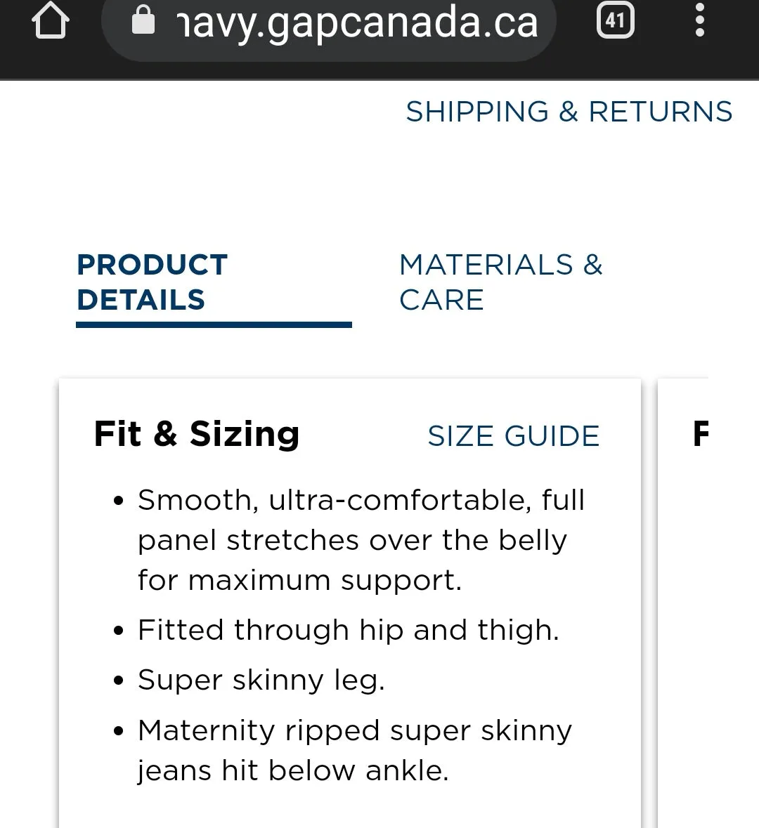 WOMENS SIZE 2 SHORT - OLD NAVY MATERNITY, 'Rockstar Super Skinny Jeans' Full Belly Panel, Ripped Maternity EUC B5