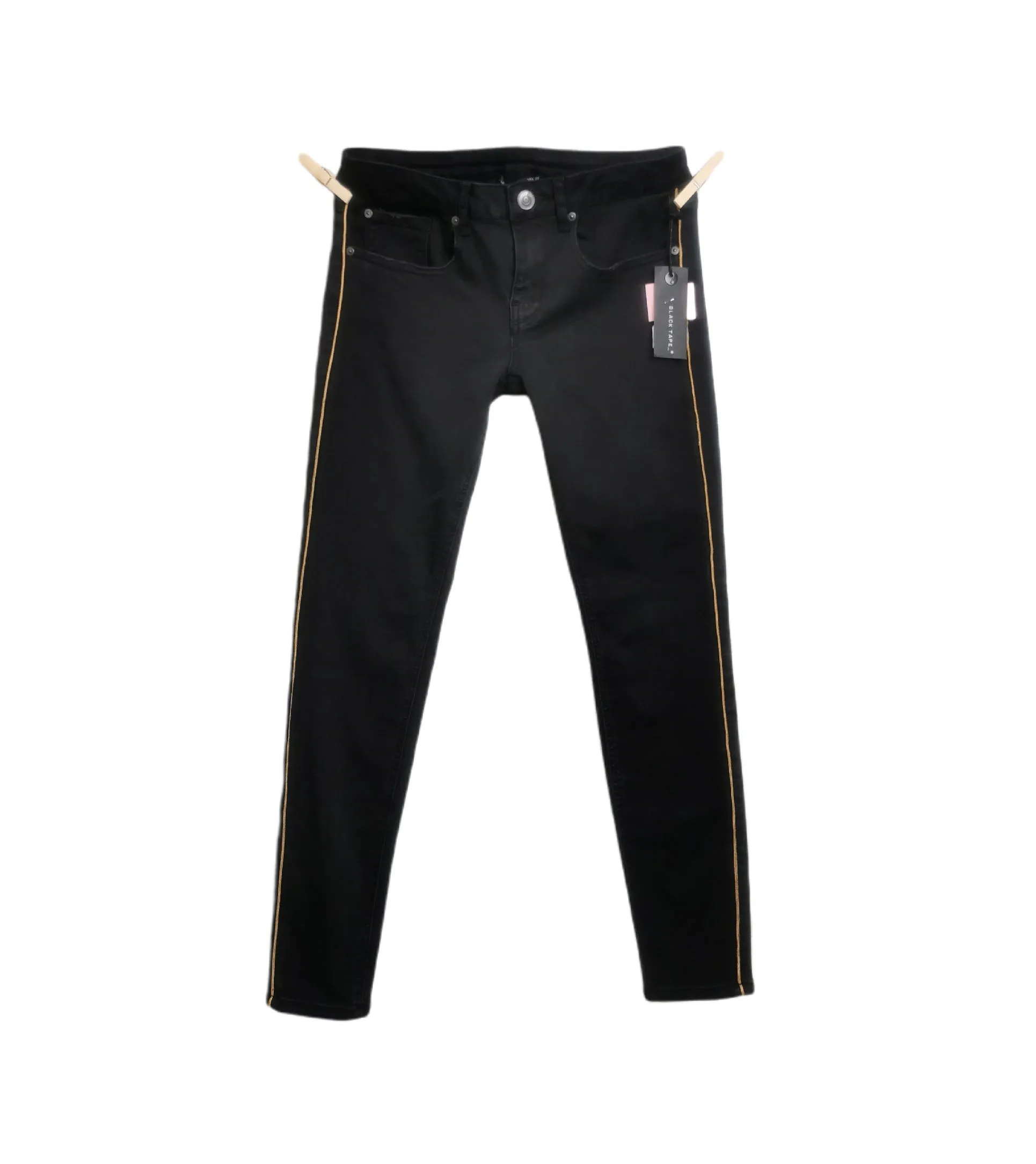 WOMENS SIZE 27 - BLACK TAPE, Low-Rise, Black Skinny Jeans NWT B26