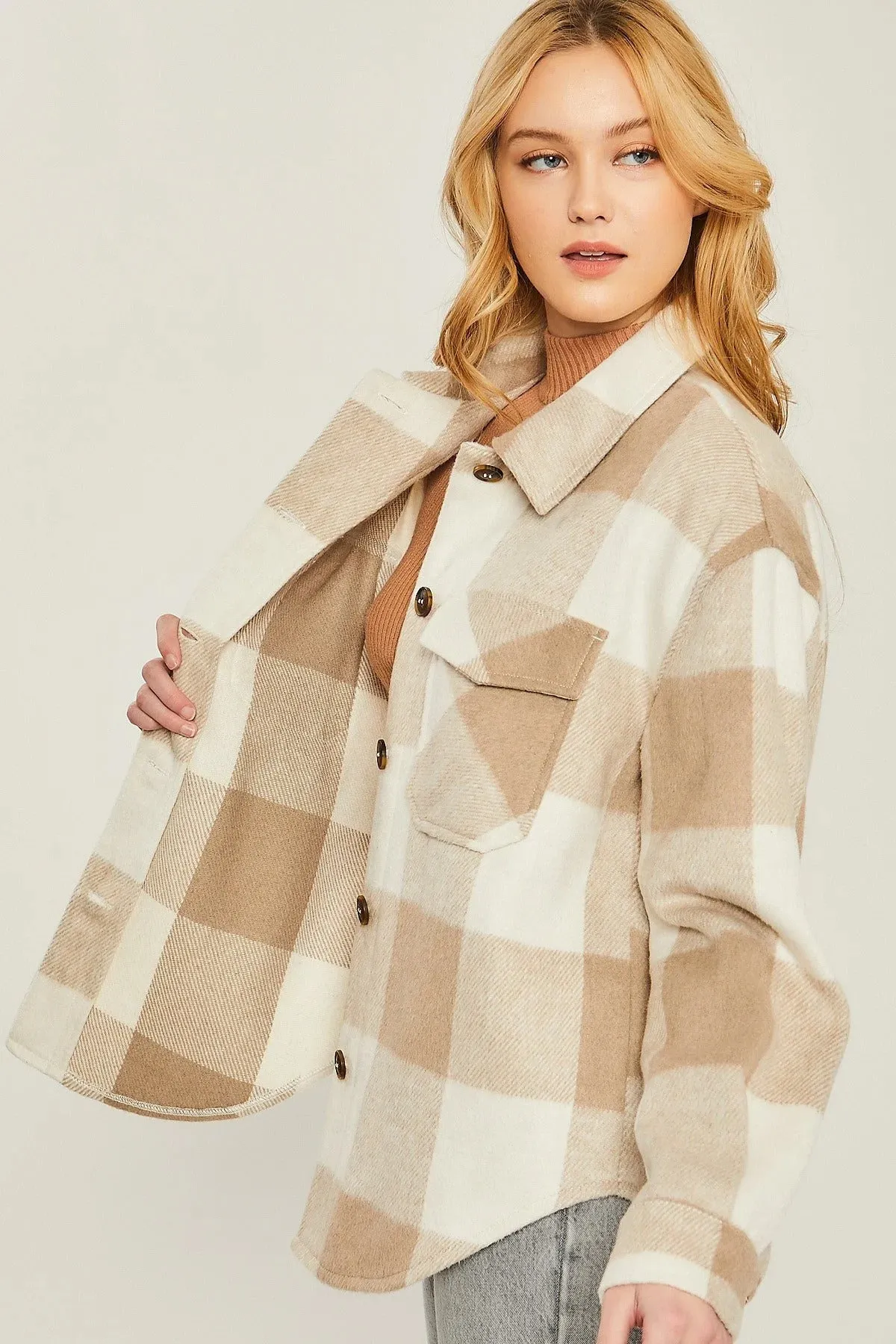 Woven Yarn Shacket