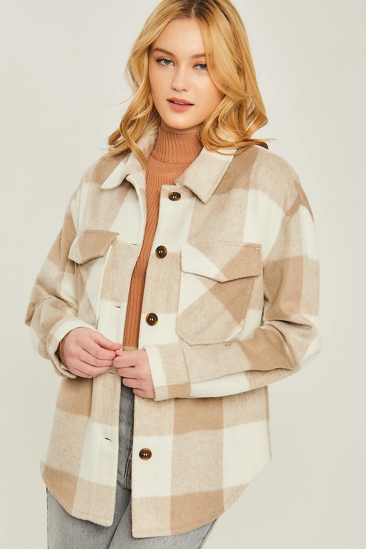 Woven Yarn Shacket