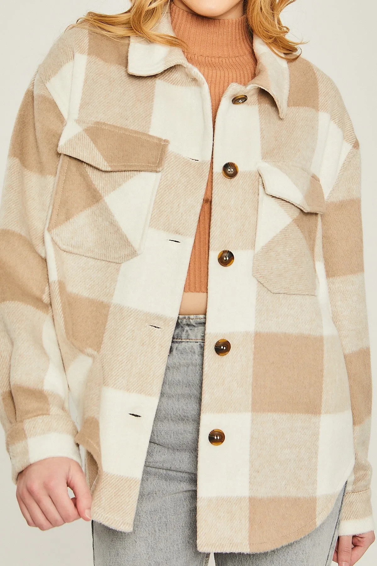 Woven Yarn Shacket