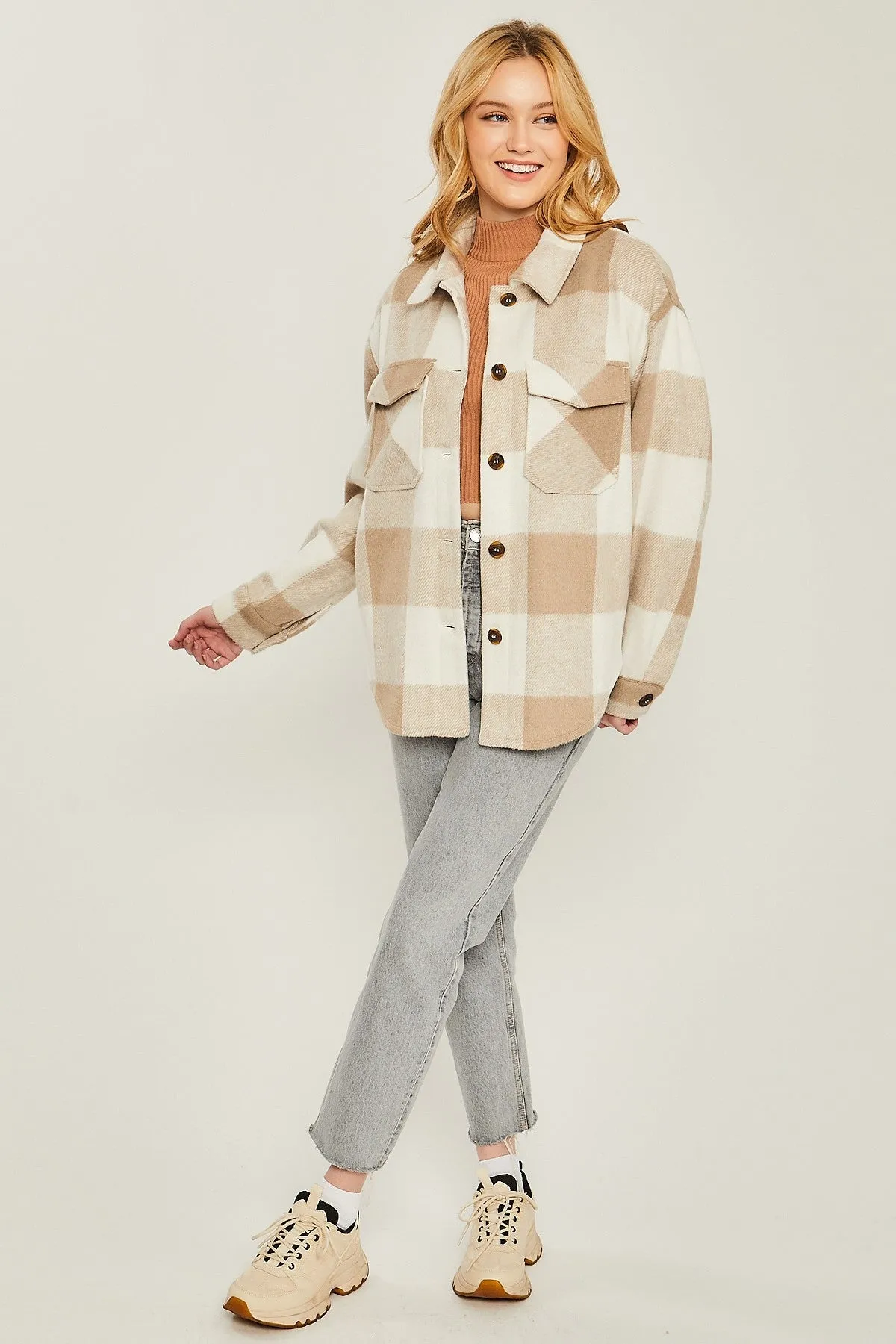 Woven Yarn Shacket
