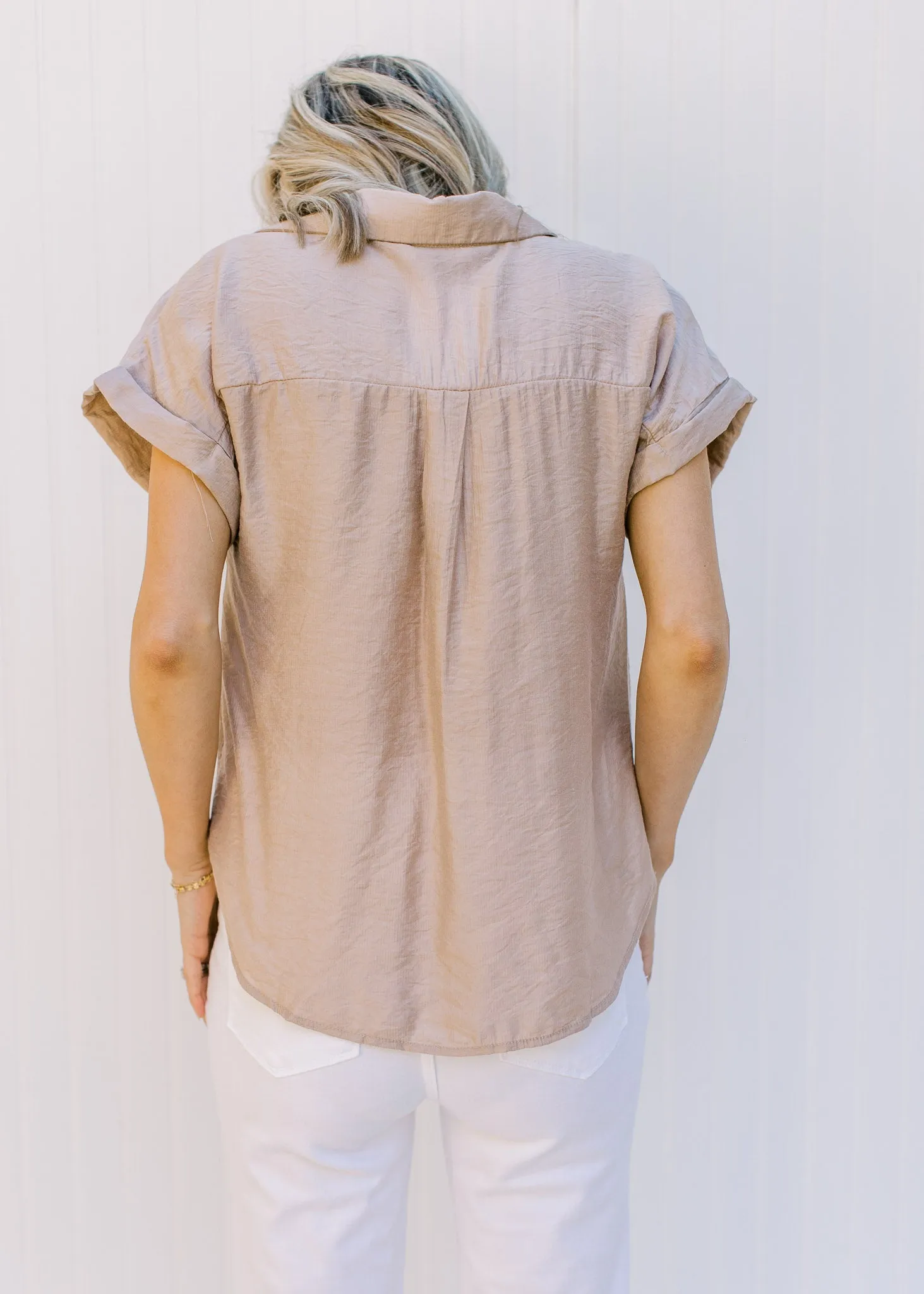 X Taupe Classic Top