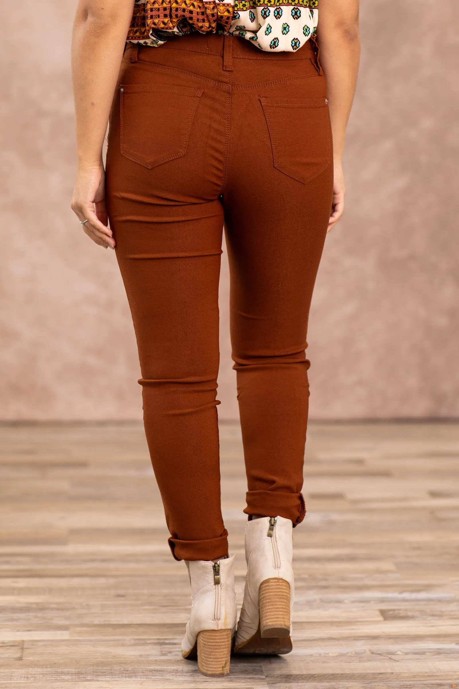 YMI Burnt Orange Hyperstretch Pants