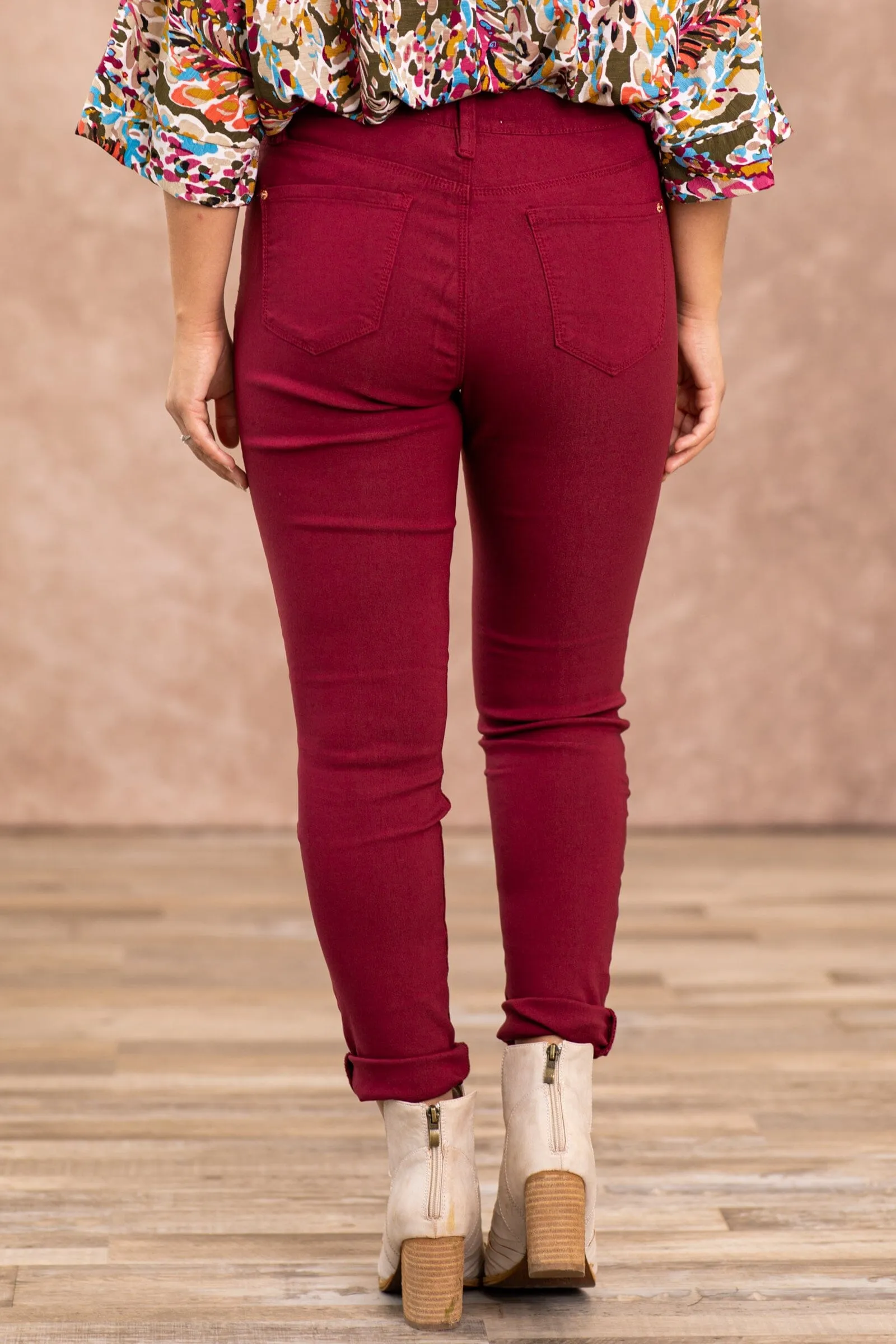 YMI Raspberry Hyperstretch Pants
