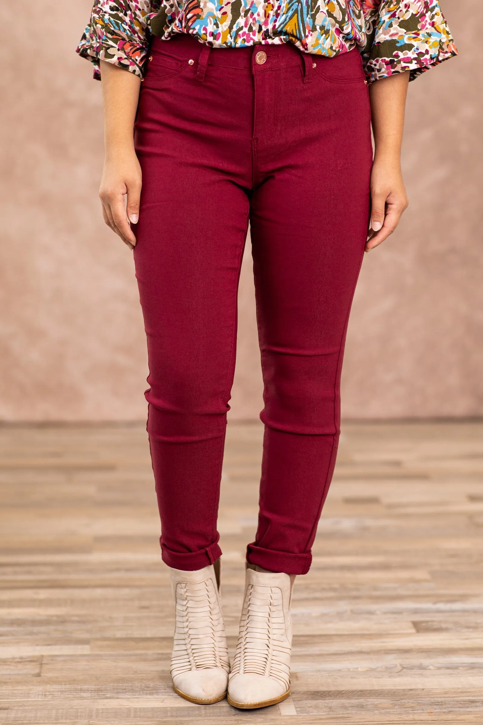 YMI Raspberry Hyperstretch Pants