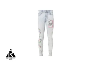 Zig-Zag Skinny Denim "Clay Indigo"