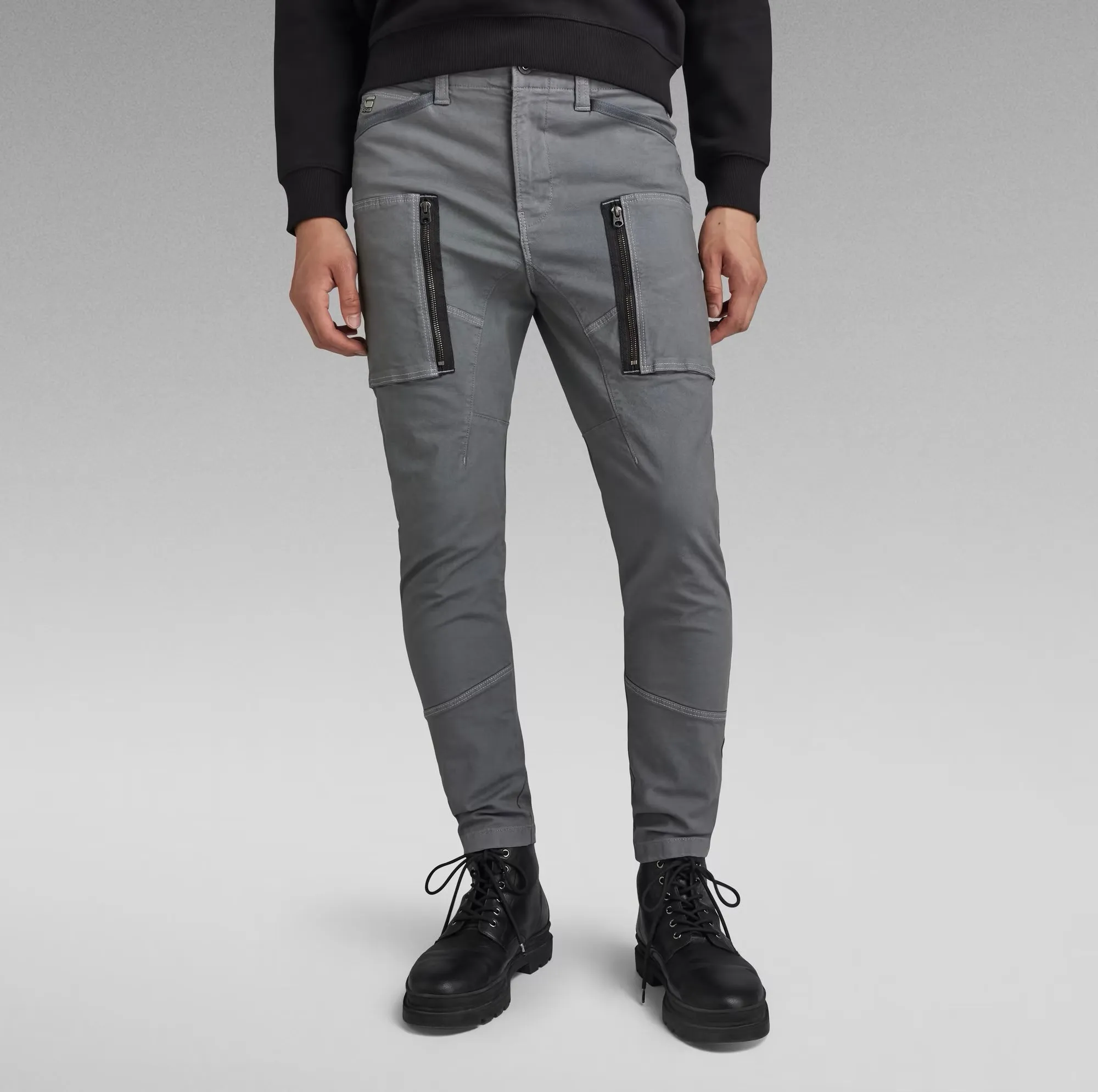 Zip Pocket 3D Skinny Cargo Pants Axis
