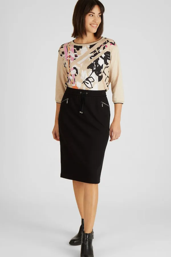ZIPPED POCKETS CLASSIC SKIRT