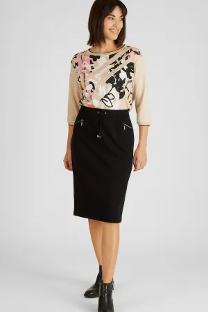 ZIPPED POCKETS CLASSIC SKIRT